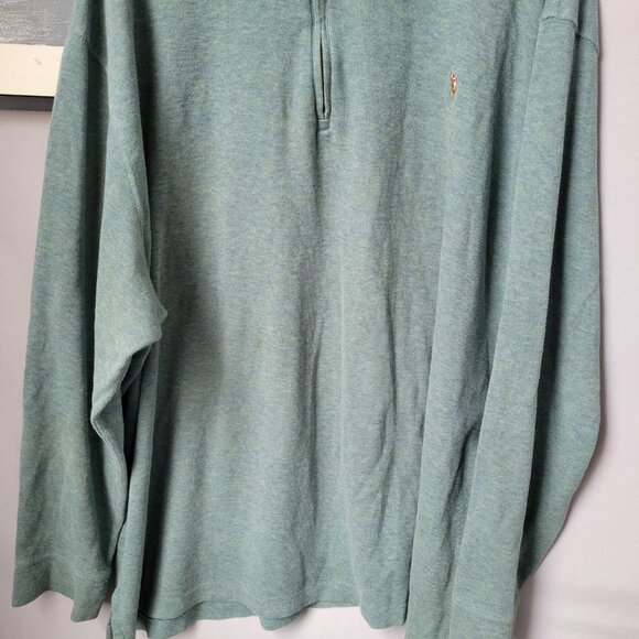 Polo Ralph Lauren Estate-Rib Quarter-Zip Pullover Light Green 3XB - Picture 7 of 16
